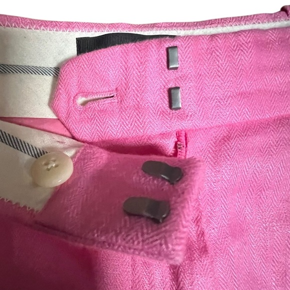 J. Crew Linen Shorts Women’s 4 Small Pink 7.5” Inseam Pockets Preppy Beach - Picture 5 of 7